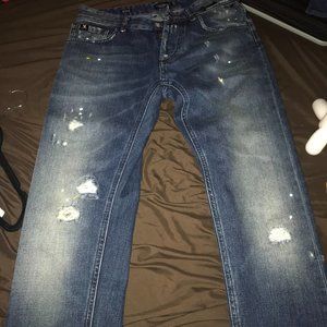 Blue Straight Cut Jeans